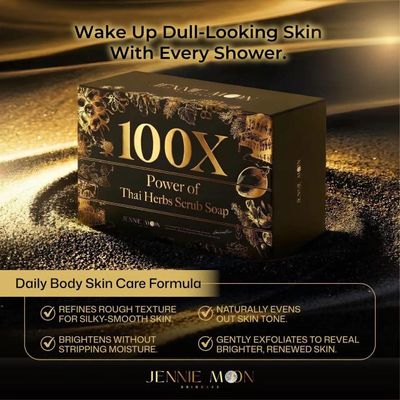 JENNIE MOON 100X THAI HERBS SCRUB SOAP 160G EXP SEP 30.2028 JENNIE MOON 100X THAI HERBS SCRUB SOAP 160G EXP SEP 30.2028