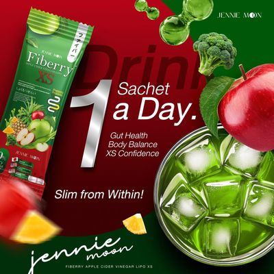 JENNIE MOON FIBERRY JUICE 30 SACHETS EXP JULY 21.2028