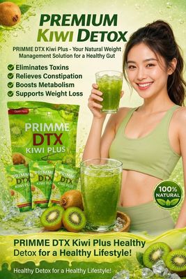 PRIMME DTX KIWI PLUS FIBER 20 SACHETS EXP AUG 30.2028 PRIMME DTX KIWI PLUS FIBER 20 SACHETS EXP AUG 30.2028