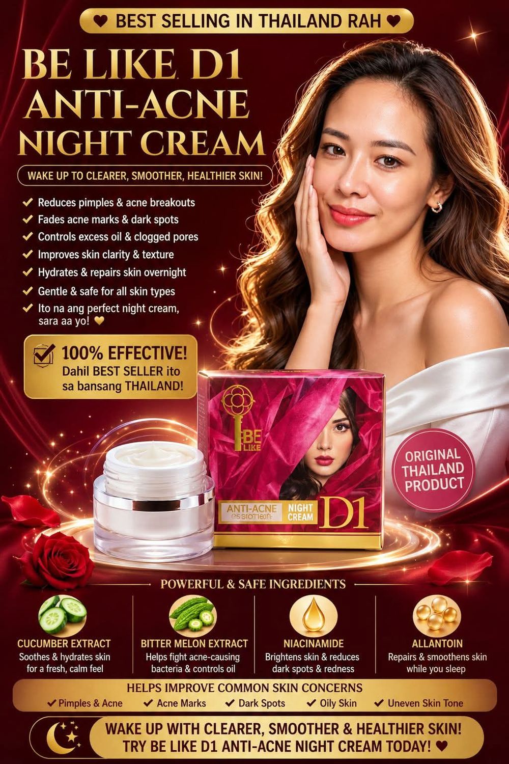 D1 ANTI ACNE CREAM +SOAP