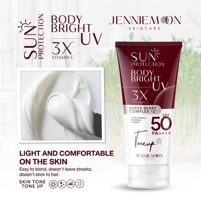 JENNIE MOON BRIGHT BODY LOTION SPF 50PA+++ 150G JENNIE MOON BRIGHT BODY LOTION SPF 50PA+++ 150G
