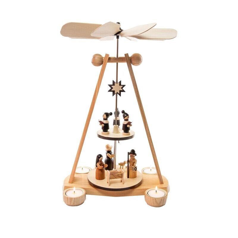 Teelichtpyramide Christi Geburt Teelichtpyramide Christi Geburt