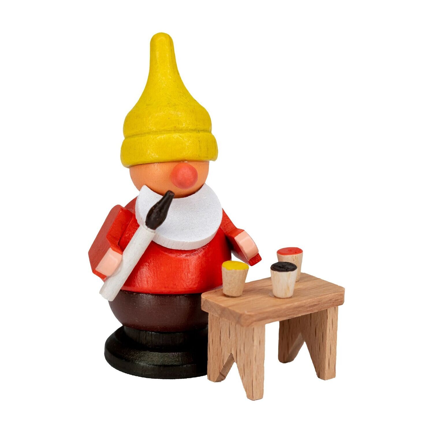 Zwerg mit Pinsel (orange)
