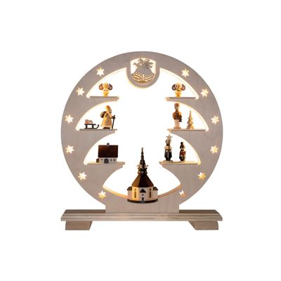 LED Lichterkranz groß Seiffener Kirche