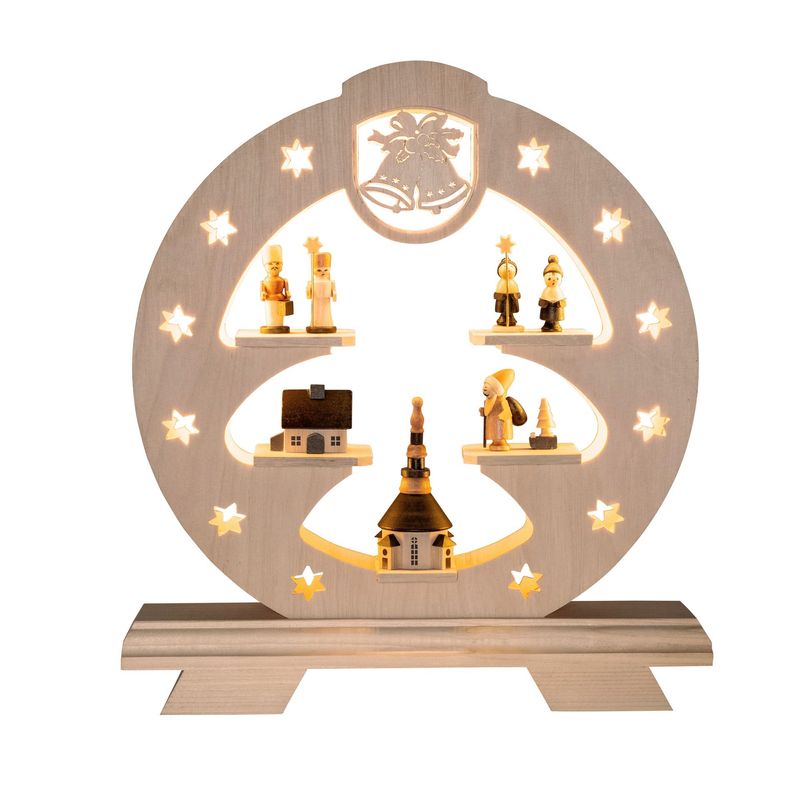 LED Lichterkranz klein Seiffener Kirche