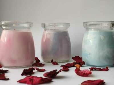 Tie Dye/Marbled Soy Candle
