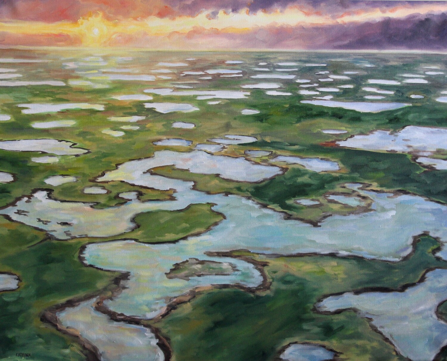 Prairie Pothole Sunrise