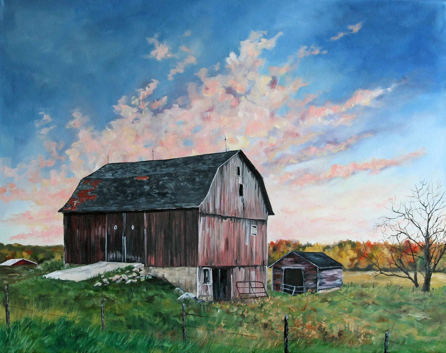 Fall Sky Over Kingsley Barn