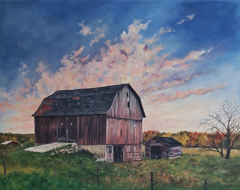 Fall Sky Over Kingsley Barn