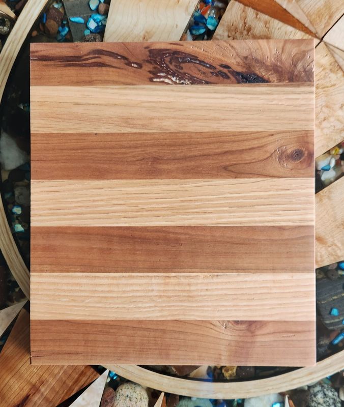 Oak and Cherry Cutting Board