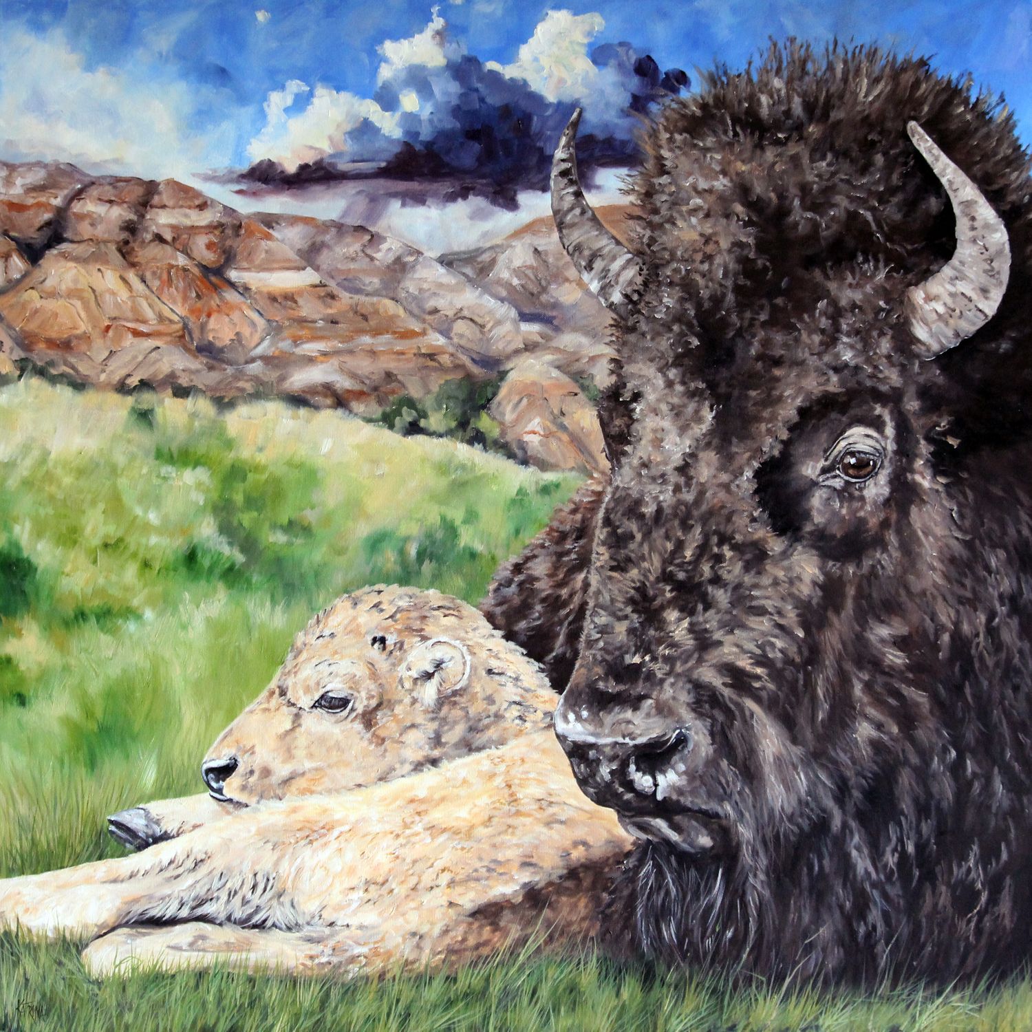 A Mother&#39;s Watchful Eye - 11 x 14 inches