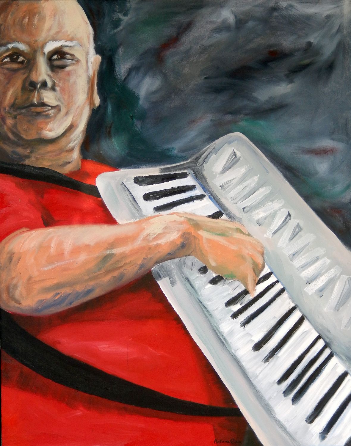 Man with a Red Shirt