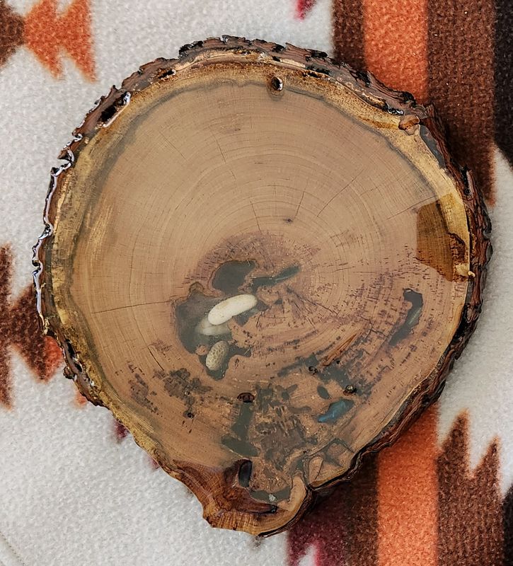 Poured Cherry Wood Trivet