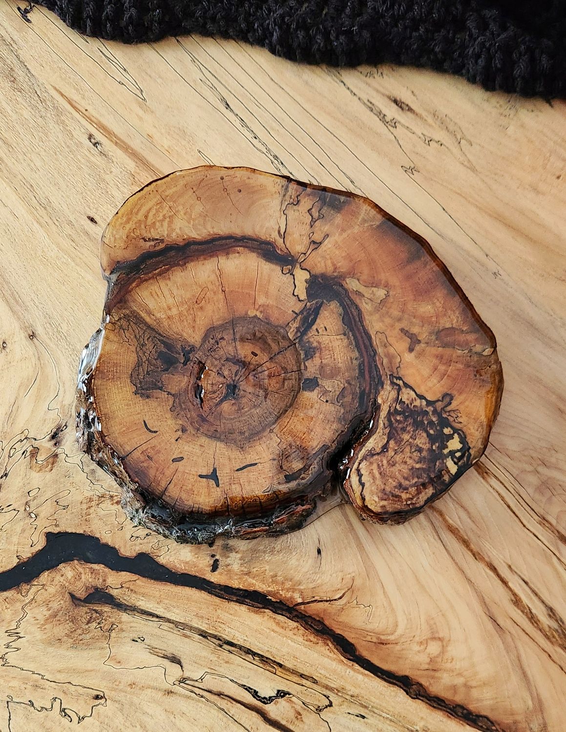 Spalted Maple Burl Trivet