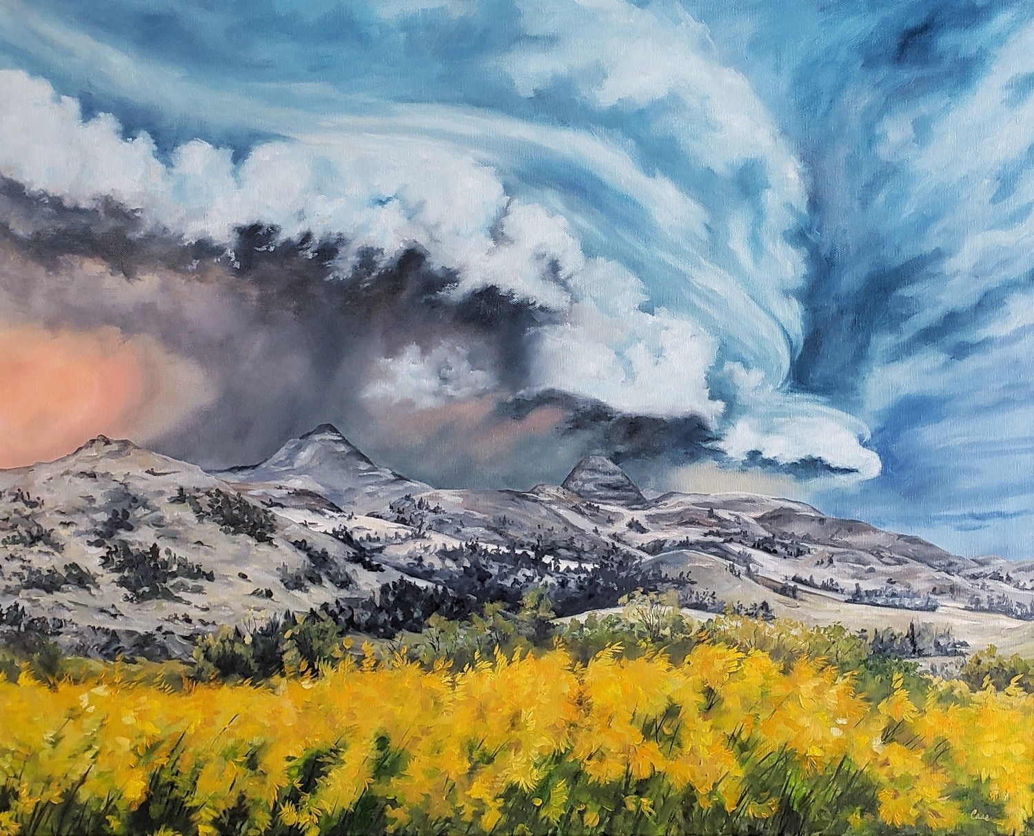 Landmarks and Thunderstorms: Storm Over the Killdeer Mountains