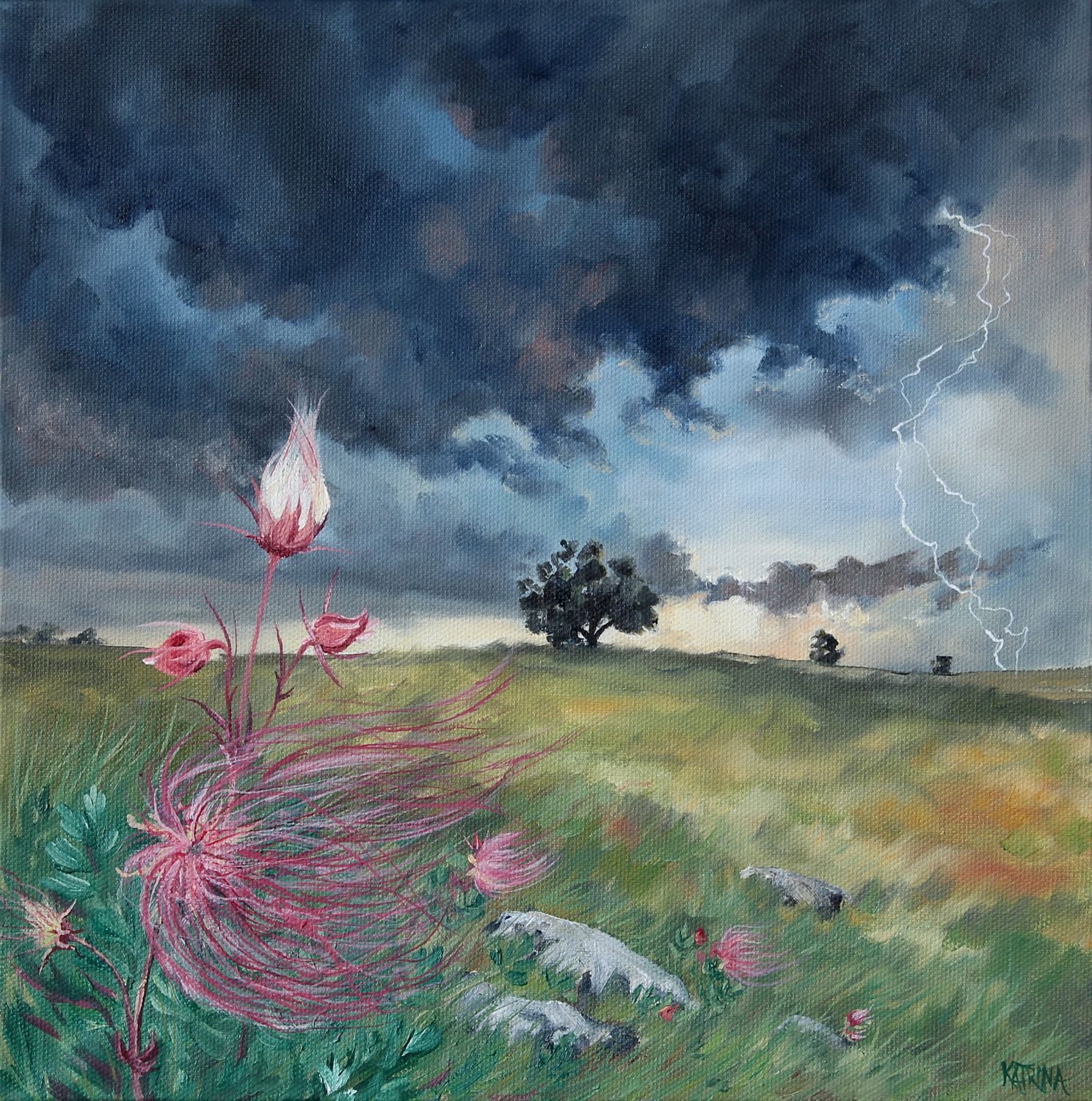 Prairie Smoke on the Wind