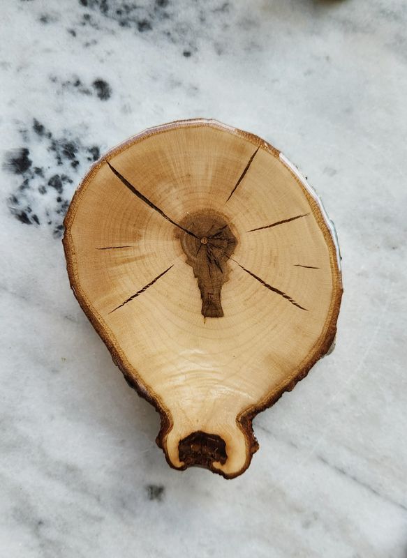 Curly Maple Epoxy Coaster