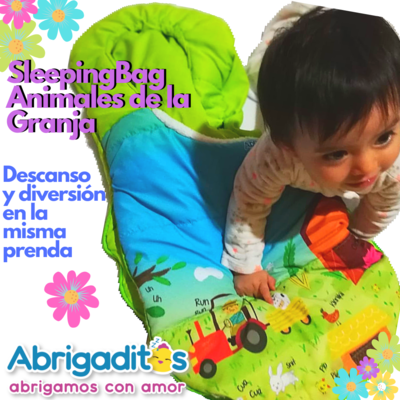Sleeping Bag UNISEX Ilustrado para Bebés de 0 - 18 meses. ENVÍO GRATIS