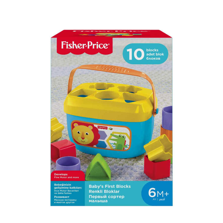 Fisher-Price® Baby&#39;s First Blocks Set, Shape-Sorting Toy