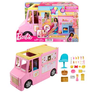 Barbie Lemonade Truck Playset With 25 Pieces