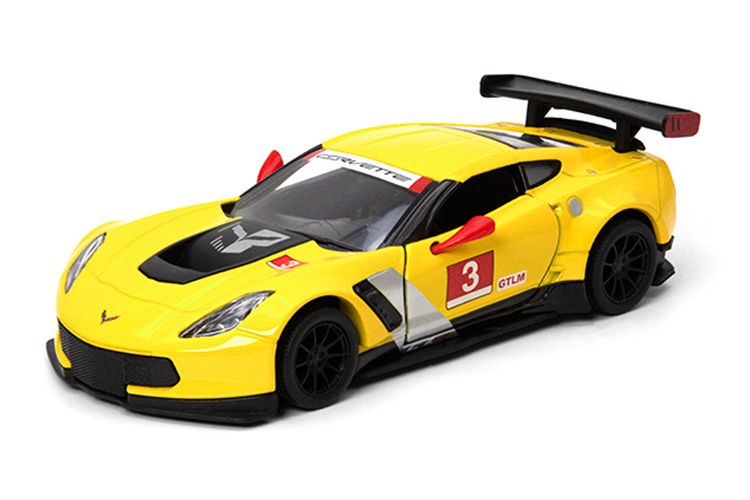KINSMART 2016 Corvette C7.R Race Car 1:36 yellow