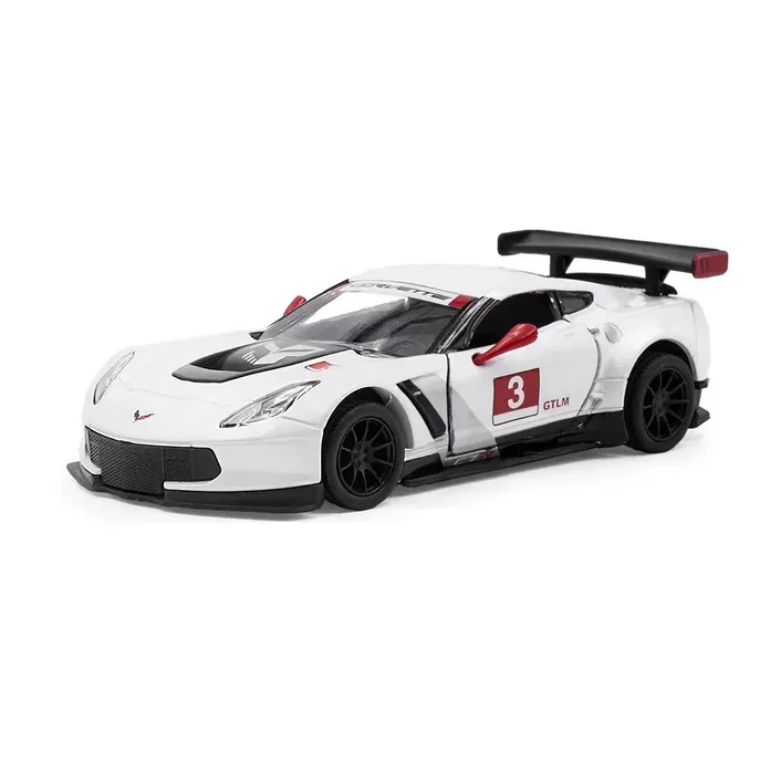 KINSMART 2016 Corvette C7.R Race Car 1:36 white