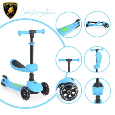 LAMBORGHINI ТРОТИНЕТ 2 ВО 1 BLUE