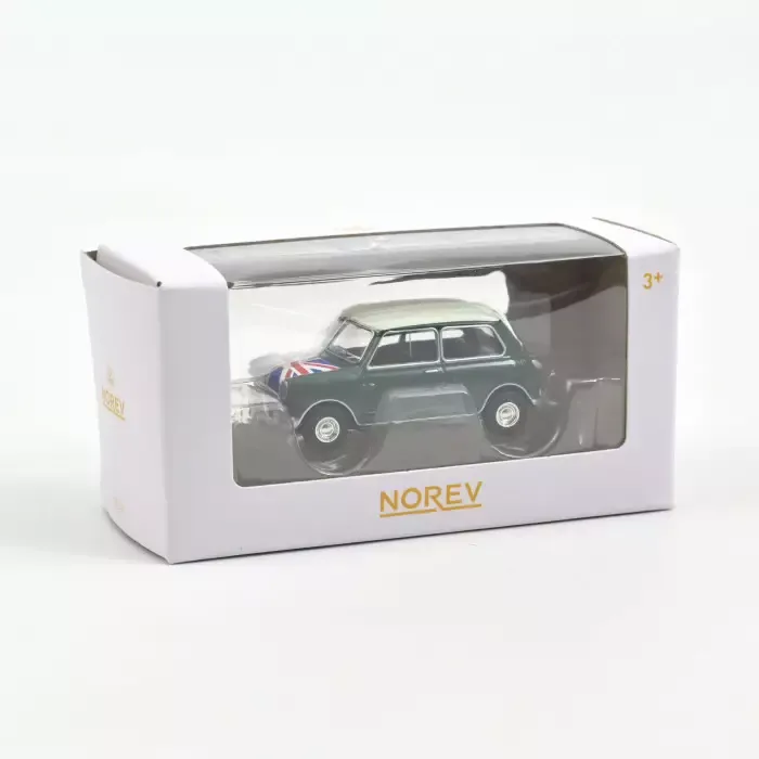Mini Cooper S 1964 Almond Green and Flag on Bonnet (1:54)