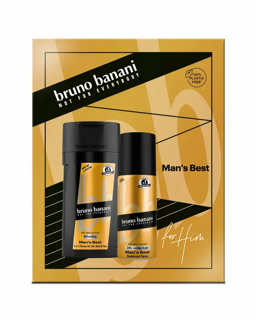 BRUNO BANANI Man&#39;s Best Deodorant Spray 150ml + Shower Gel 250ml