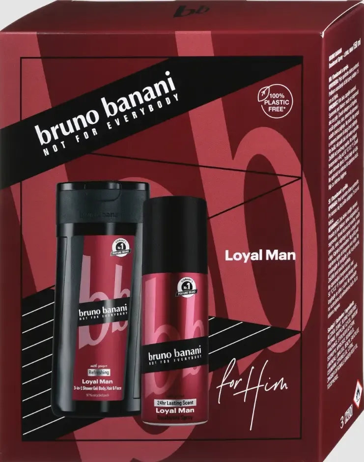 BRUNO BANANI LOYAL MAN Deodorant Spray 150ml + Shower Gel 250ml