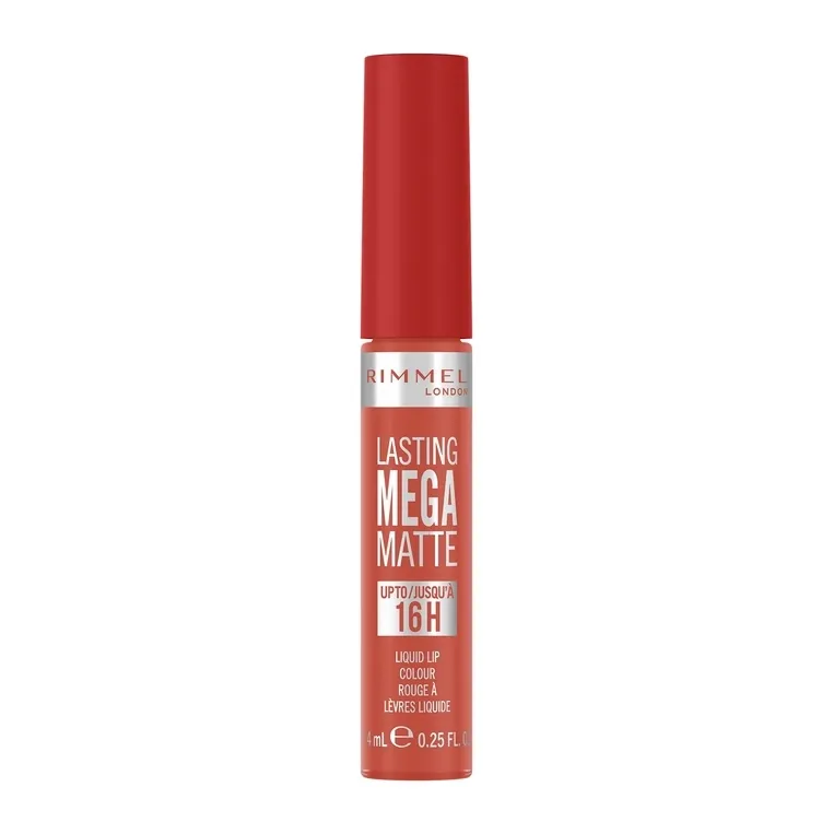 RIMMEL Lasting Mega Matte 600 Coral Sass течен кармин за усни