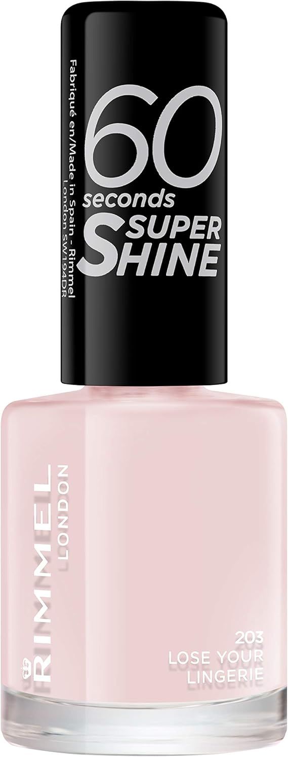 RIMMEL 60 Seconds Super Shine Nail Polish 203 Lose Your Lingerie лак за нокти