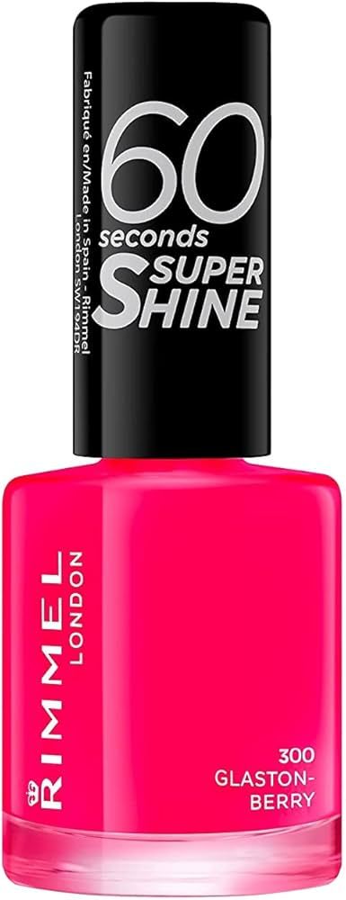 RIMMEL 60 Seconds Super Shine Nail Polish 300 GLASTON BERRY лак за нокти