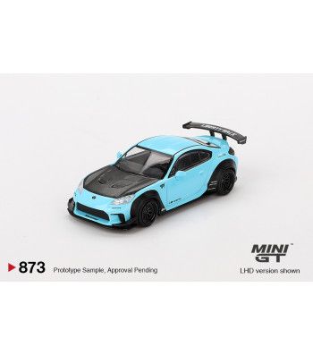 1:64 Toyota GR86 LB-Works Nation, Baby Blue, 2024 (LHD) - MINI GT