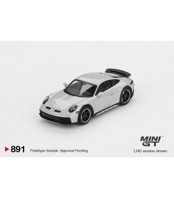 1:64 Porsche 911 Dakar, Ice Gray Metallic, 2023 (LHD) - MINI GT