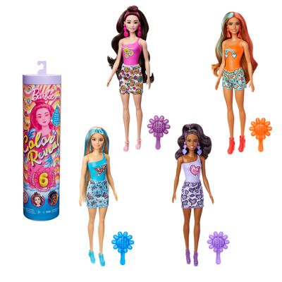 Barbie Color Reveal Rainbow With 6 Surprises, Color-Change Bodice
