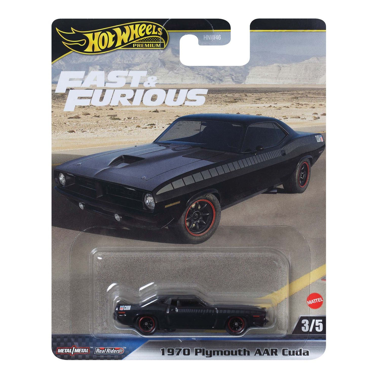Hot Wheels 1970 PLYMOUTH AAR Cuda Premium Fast&amp;Furious