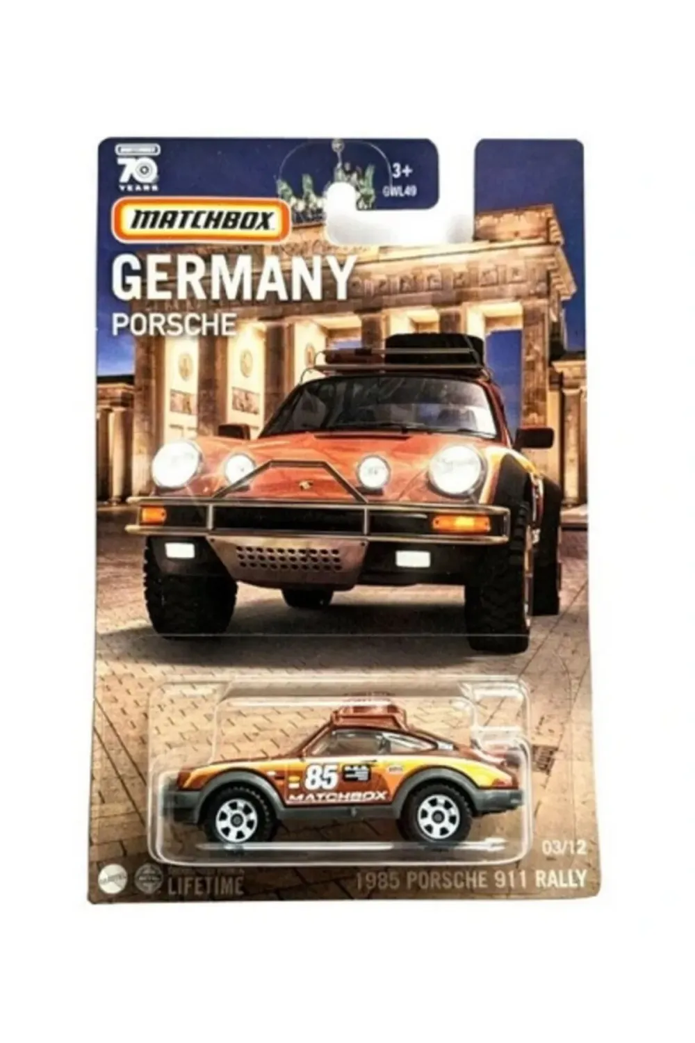 MATCHBOX BEST OF GERMANY 1985 PORSCHE 911 RALLY