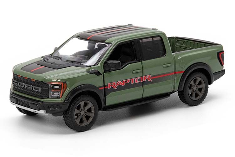 KINSMART 2022 Ford F-150 Raptor 1:46 green