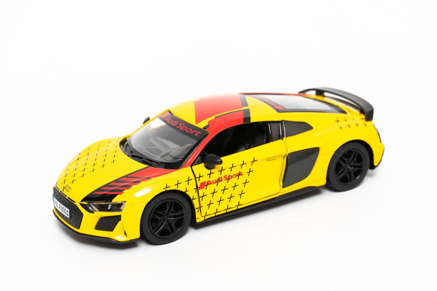 KINSMART 2020 Audi R8 Coupe (Livery Edition) 1:36 yellow