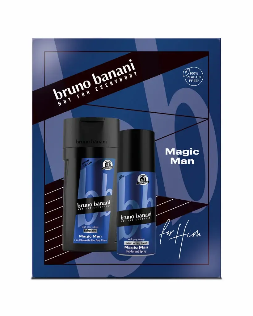 BRUNO BANANI Magic Man Deodorant Spray 150ml + Shower Gel 250ml