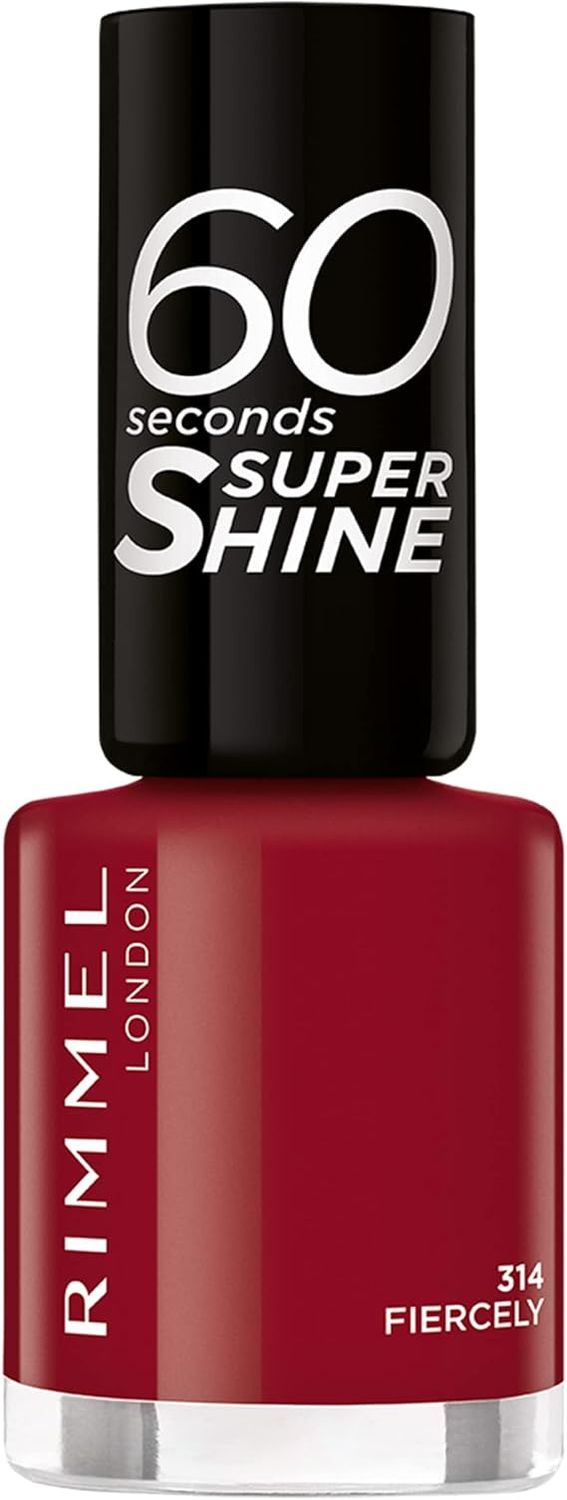 RIMMEL 60 Seconds Super Shine Nail Polish 314 Fiercely лак за нокти
