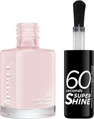 RIMMEL 60 Seconds Super Shine Nail Polish 203 Lose Your Lingerie лак за нокти