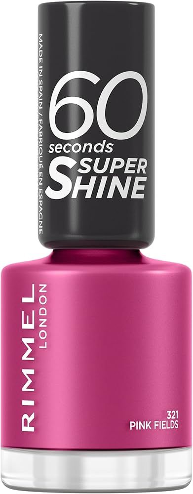RIMMEL 60 Seconds Super Shine Nail Polish 321 Pink Fiels лак за нокти