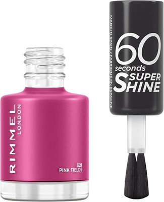 RIMMEL 60 Seconds Super Shine Nail Polish 321 Pink Fiels лак за нокти