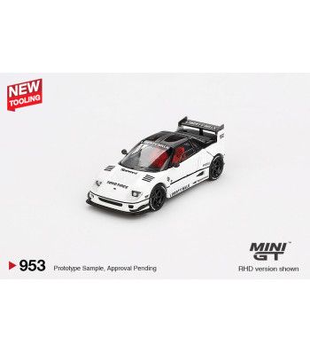 1:64 Mazda AZ-1 Liberty Walk LB40 White 2024 Tokyo Auto Salon (RHD) - MINI GT
