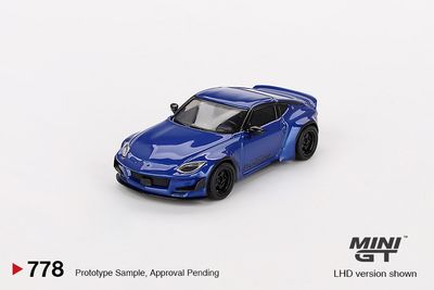 1:64 Nissan Z Pandem Seiran Blue 2024 (LHD) - MINI GT