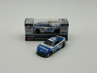 1:64 Ford Mustang #17 Chris Buescher, Fastenal, White/Blue, 2025 - Action Racing Collectibles