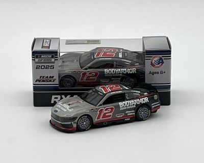 1:64 Ford Mustang #12 Ryan Blaney, Bodyarmor Zero Sugar, Grey/Red, 2025 - Action Racing Collectibles