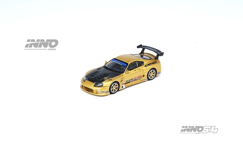 1:64 Toyota Supra (A80) Top Secret GT300, Gold, 1995 - INNO Models